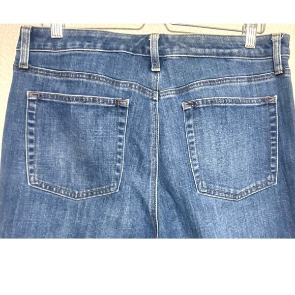Talbots Size 12 High Waist Straight Ankle Jeans Blue Denim Flawless - Picture 7 of 7